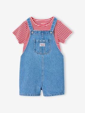 Dungaree and t-shirt set - vertbaudet enfant