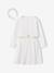 Set of skater dress, bolero and band for head accessories for hair sage green+white - vertbaudet enfant 