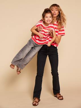 T-shirt marinière fille manches courtes - capsule famille - vertbaudet enfant Fille-T-shirt, sous-pull-T-shirt-T-shirt marinière fille manches courtes - capsule famille