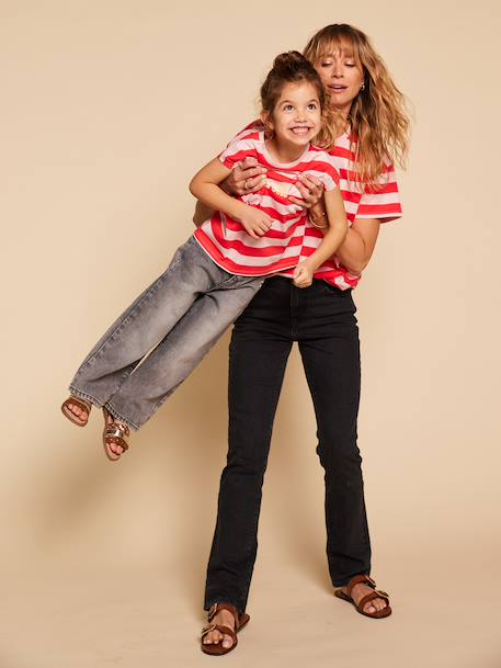 T-shirt marinière fille manches courtes - capsule famille bois de rose - vertbaudet enfant 