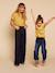 Girls' organic cotton T-shirt olive - vertbaudet enfant 