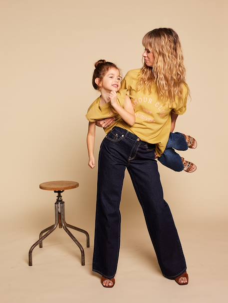 T-shirt with short sleeves in organic cotton olive - vertbaudet enfant 