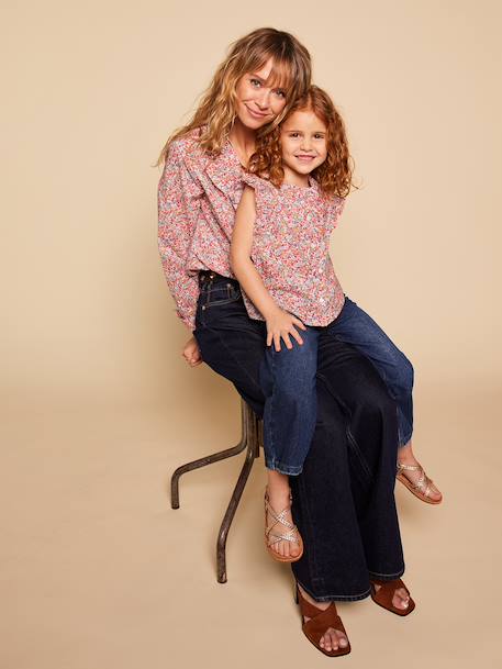 Chemise imprimé fleuri coton bio multicolore - vertbaudet enfant 