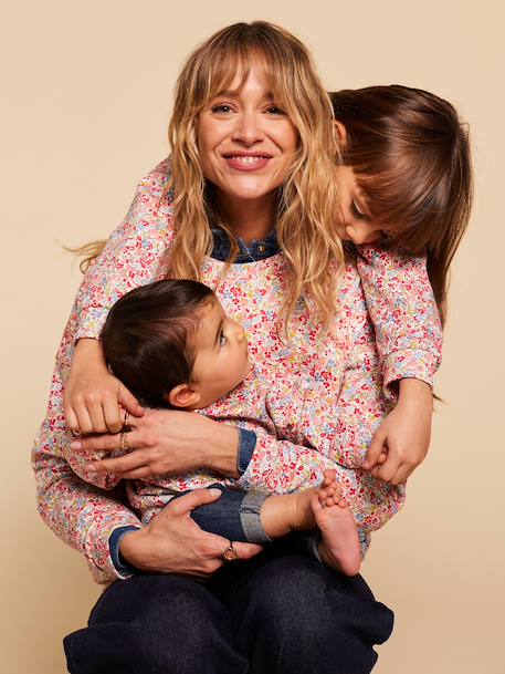 Sweat femme imprimé fleuri Capsule mère-fille multicolore - vertbaudet enfant 
