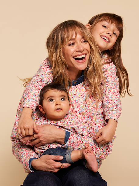 Floral print baby sweatshirt multicoloured - vertbaudet enfant 