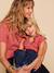 Women's frilled gauze blouse old rose - vertbaudet enfant 