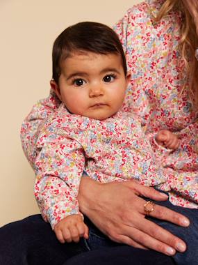 Bébé-Pull, gilet, sweat-Sweat-Sweat bébé imprimé fleuri Capsule mère-fille