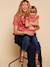 Women's frilled gauze blouse old rose - vertbaudet enfant 