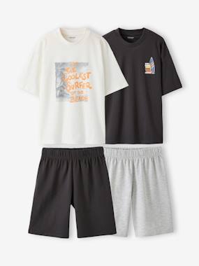 Garçon-Lot 2 pyjama short surf