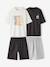 Pack of 2 short surf pyjamas anthracite - vertbaudet enfant 