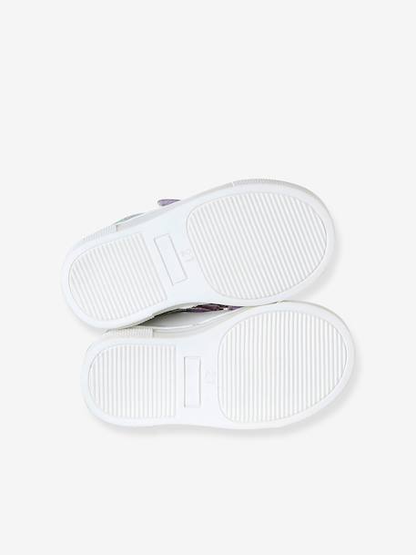 Baskets bébé cuir à scratchs lot violet - vertbaudet enfant 