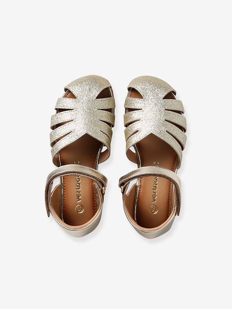 Girls' strap ballerinas gold - vertbaudet enfant 