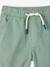 Elasticated bermuda shorts for boys denim blue+fir green+pastel yellow - vertbaudet enfant 