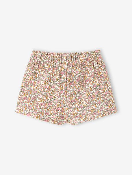 Floral print baby short ecru - vertbaudet enfant 