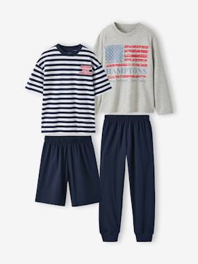Maternity-Nightwear & Loungewear-Pack of 2 short and long pyjamas 