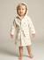 Peignoir bébé COEUR, avec coton recyclé blanc imprimé - vertbaudet enfant 