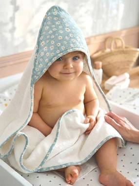 -Cape de bain personnalisable et gant de toilette MARGUERITE