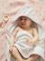 Cape de bain personnalisable et gant de toilette NOEUDS blanc imprimé - vertbaudet enfant 