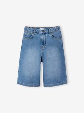 Garçon-Bermuda long denim 