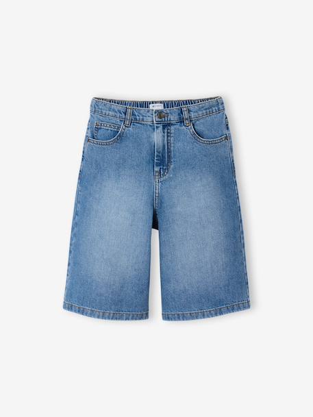 Bermuda long denim double stone - vertbaudet enfant 