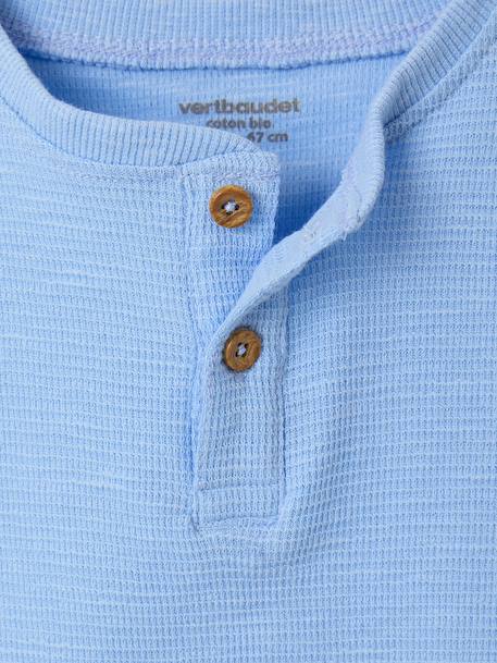 Organic cotton baby t-shirt blue+emerald green - vertbaudet enfant 