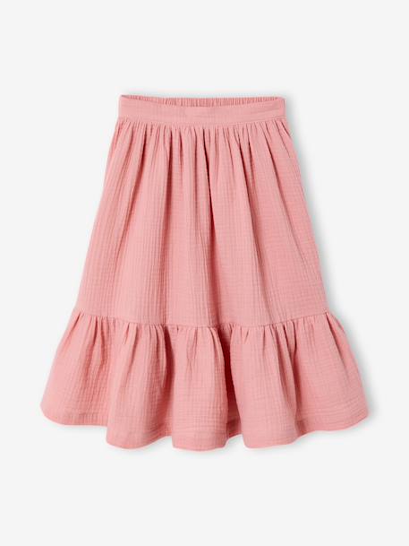 Occasion Wear Blouse & Frilled Skirt Combo blush+sage green - vertbaudet enfant 