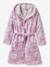 Customisable MARGUERITE bathrobe for children, with recycled cotton mauve - vertbaudet enfant 