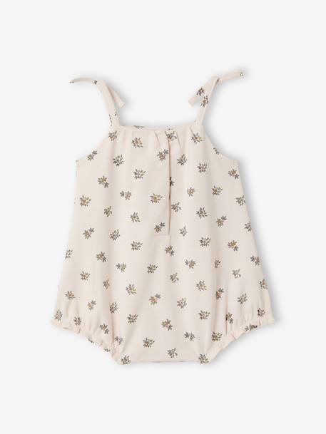 Baby girl playsuit in organic cotton pale pink - vertbaudet enfant 