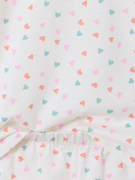 Pack of 2 pyjama shorts with hearts ecru - vertbaudet enfant 