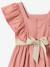 Occasion Wear Dress with Golden Sash for Girls blush+white - vertbaudet enfant 
