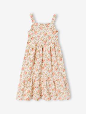 -Robe mi longue imprimée fleurs