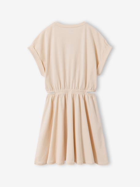 Dress with Openings on the Sides, for Girls, JONEN anthracite+vanilla - vertbaudet enfant 
