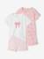 Pack of 2 knot playsuits rose - vertbaudet enfant 