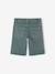Boy's 5-pocket bermuda shorts clay beige+emerald green+grey blue+terracotta - vertbaudet enfant 