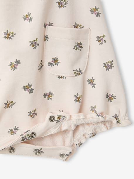 Baby girl playsuit in organic cotton pale pink - vertbaudet enfant 