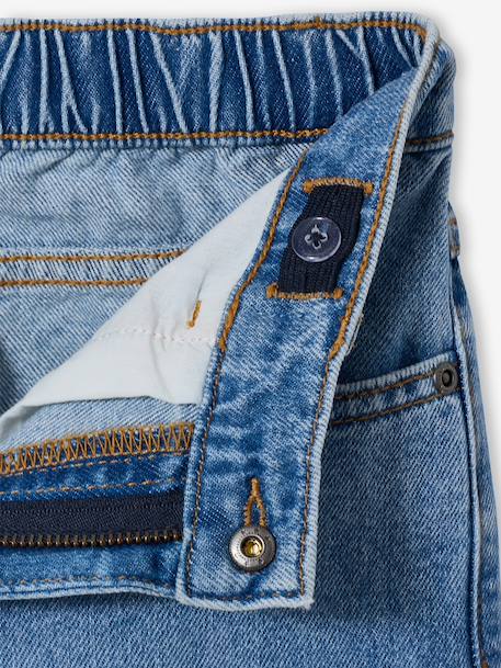 Long denim bermuda shorts double stone - vertbaudet enfant 