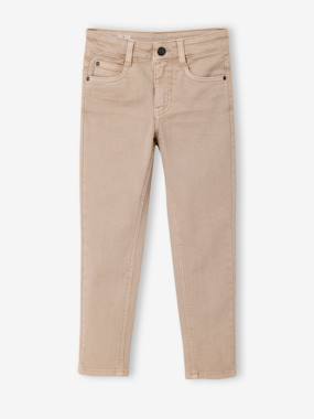 Boys-MEDIUM Hip, MorphologiK Slim Leg Coloured Trousers, for Boys