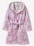 Customisable MARGUERITE bathrobe for children, with recycled cotton mauve - vertbaudet enfant 