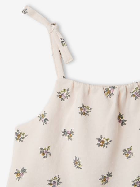 Baby girl playsuit in organic cotton pale pink - vertbaudet enfant 