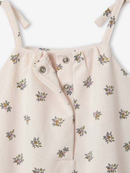 Baby girl playsuit in organic cotton pale pink - vertbaudet enfant 
