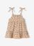 Robe bébé fille bretelles coton bio beige+rayé rose - vertbaudet enfant 