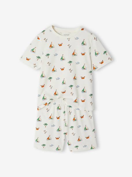 Pack of 2 pyjama shorts ecru - vertbaudet enfant 