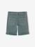 Boy's 5-pocket bermuda shorts clay beige+emerald green+grey blue+terracotta - vertbaudet enfant 