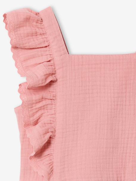 Occasion Wear Blouse & Frilled Skirt Combo blush+sage green - vertbaudet enfant 