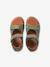 Boys' textile touch-fastening sandals khaki - vertbaudet enfant 