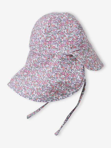 Girls' UV protective cap ecru - vertbaudet enfant 