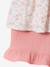 Cotton gauze short and top set blush+sage green - vertbaudet enfant 