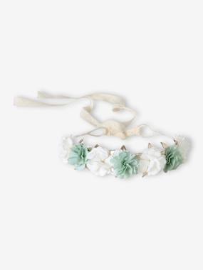 -Couronne de fleurs vert sauge
