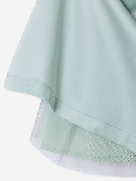 Set of skater dress, bolero and band for head accessories for hair sage green+white - vertbaudet enfant 