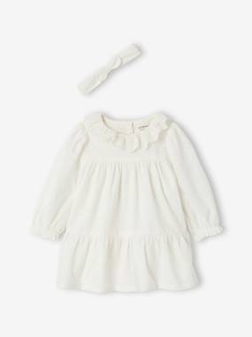Baby-Dress and band for head accessories for hair set 
